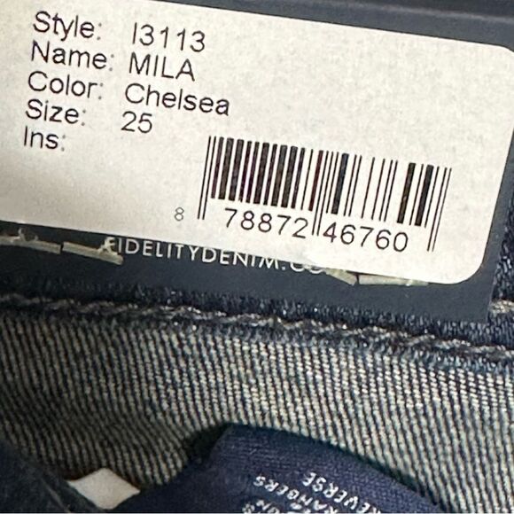 Fidelity Denim Mila Distressed Jeans Size 25 NWT - Picture 10 of 16